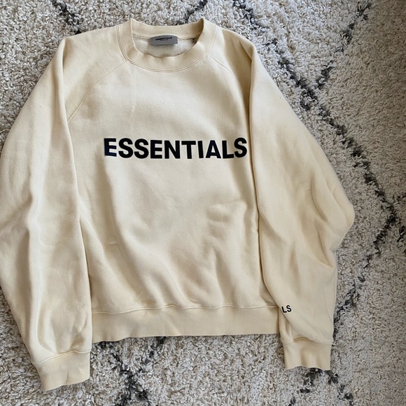 Essentials Tops - Essentials FOG cream sweatshirt